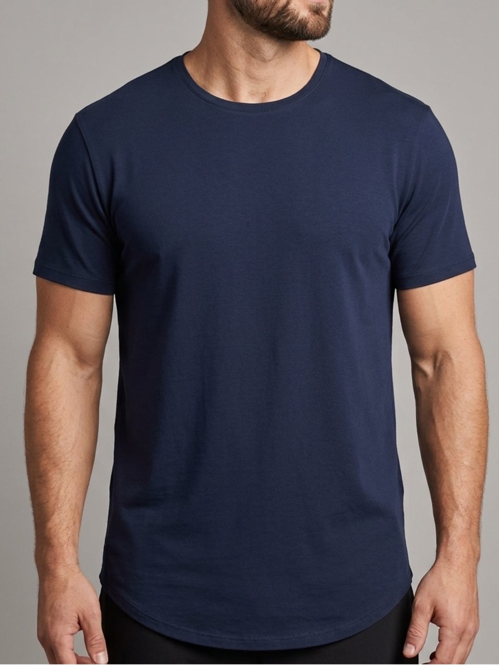 Cuts AO Curve-Hem Tee | Navy | Men’s XL 👕